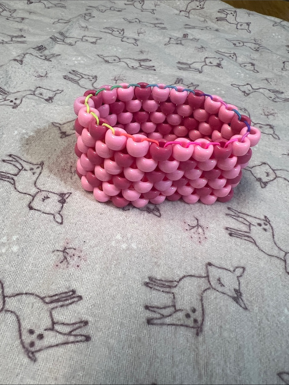 Pink Beaded Stretch Bracelet - Women Accessories